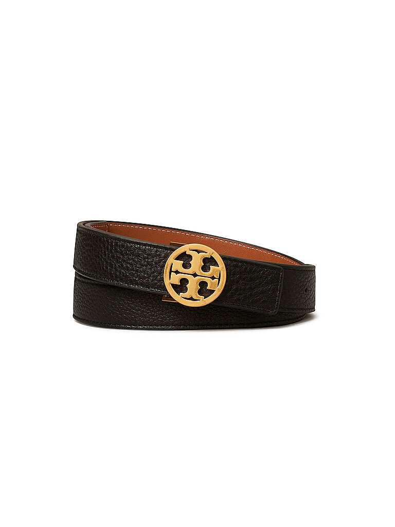 TORY BURCH Lederwendegürtel  MILLER schwarz | XS von TORY BURCH