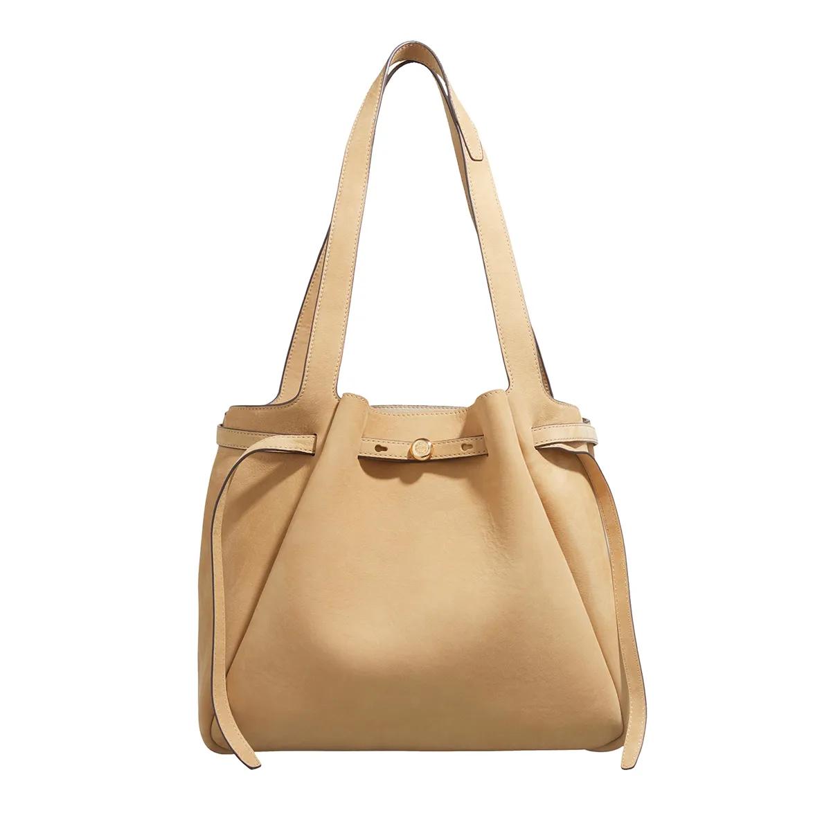 Tory Burch Handtasche - Romy Nubuck Tote - Gr. unisize - in Beige - für Damen von TORY BURCH