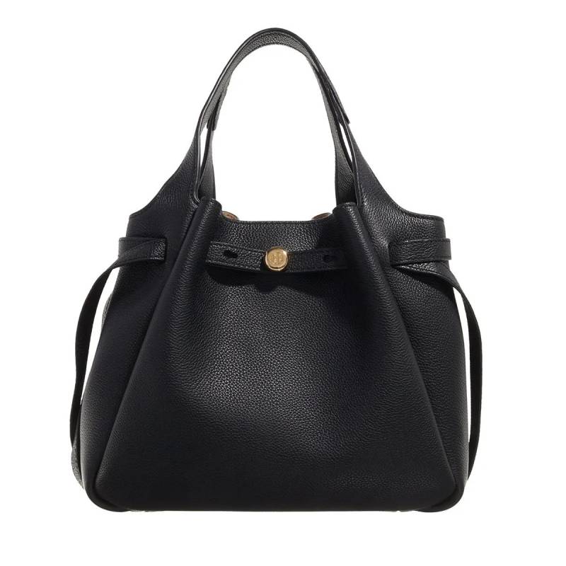 Tory Burch Handtasche - Romy Pebbled Satchel - Gr. unisize - in Schwarz - für Damen von TORY BURCH