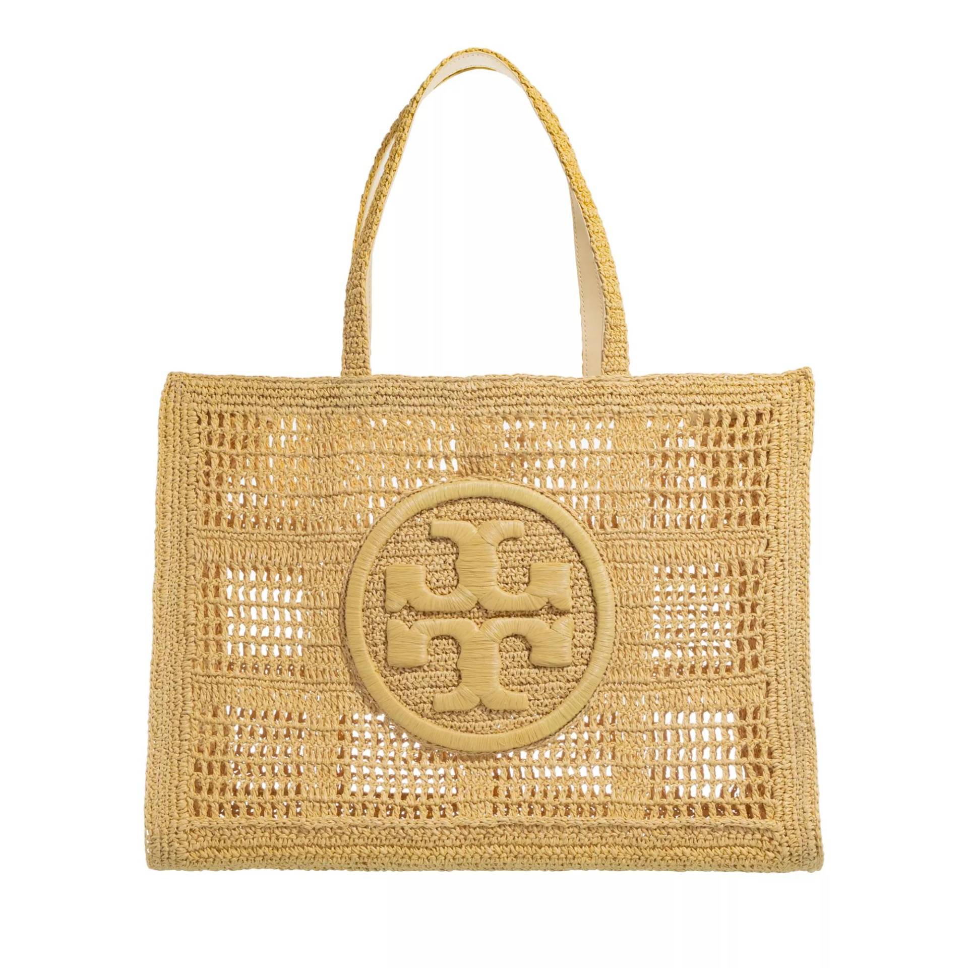 Tory Burch Henkeltasche - Ella Hand-Crocheted Large Tote - Gr. unisize - in Beige - für Damen von TORY BURCH