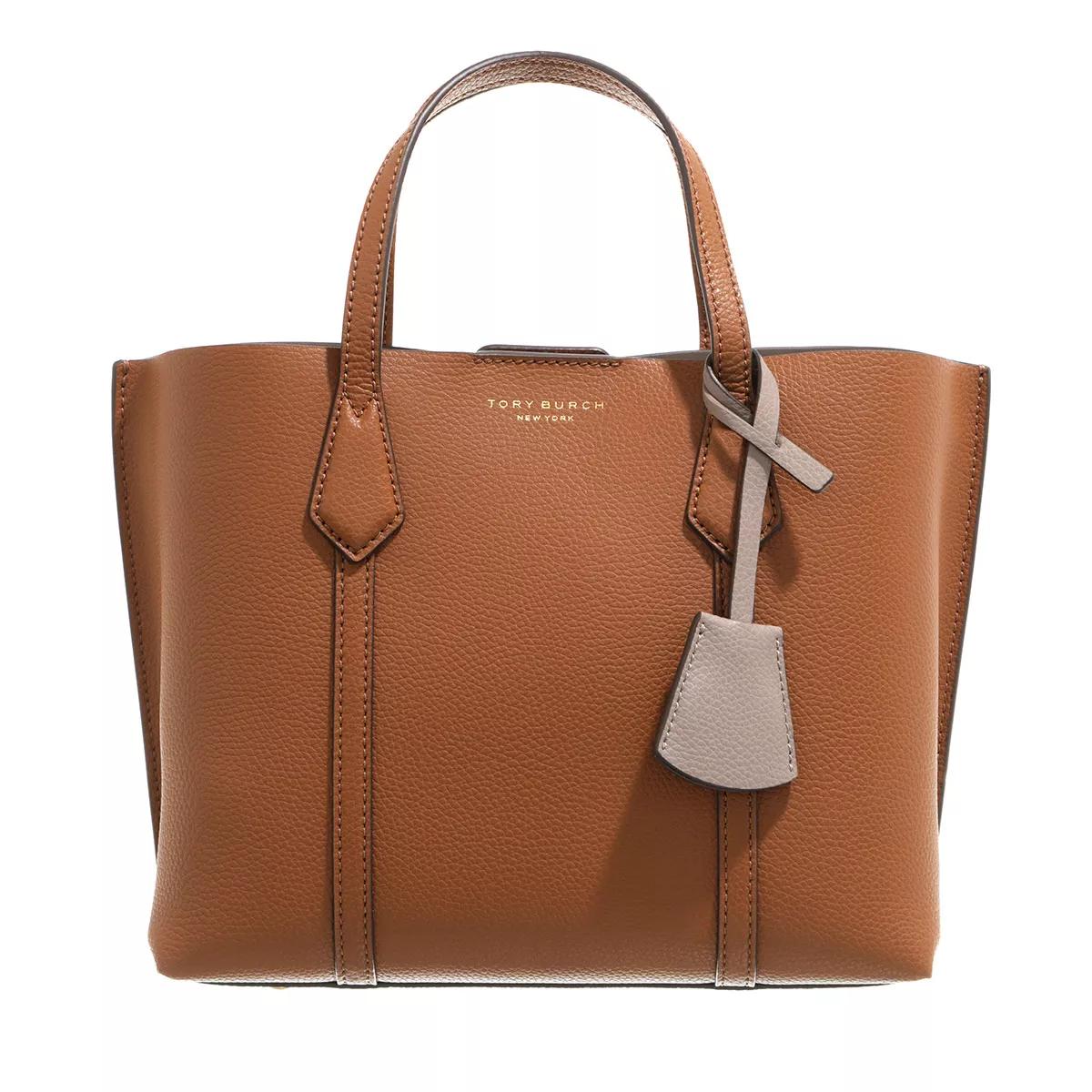 Tory Burch Henkeltasche - Perry Small Triple-Compartment Tote - Gr. unisize - in Cognacbraun - für Damen von TORY BURCH