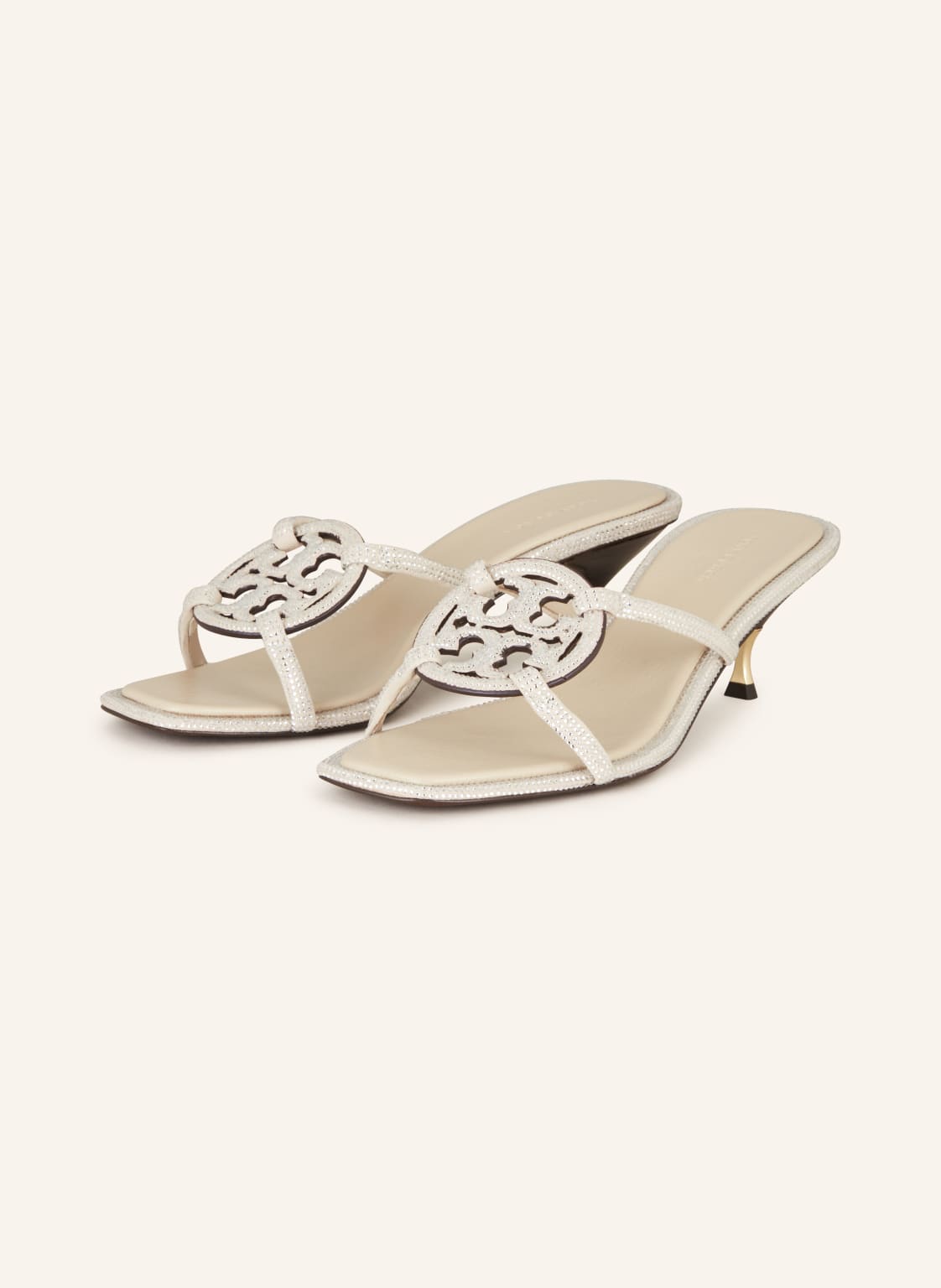 Tory Burch Mules Miller Mit Schmucksteinen silber von TORY BURCH