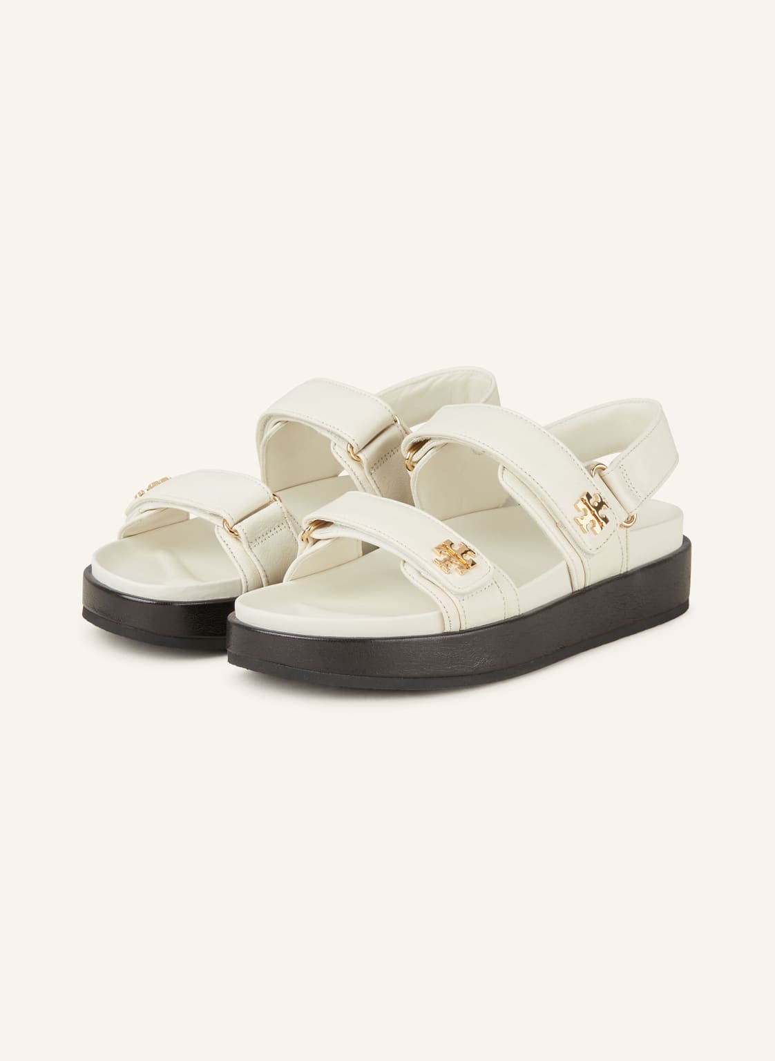 Tory Burch Plateau-Sandalen Kira weiss Tory Burch Plateau-Sandalen Kira weiss von TORY BURCH