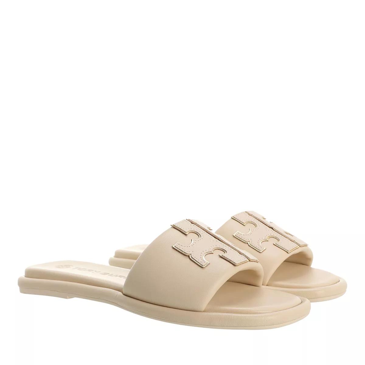 Tory Burch Sandalen - Double T Sport Slide - Gr. 40 (EU) - in Creme - für Damen von TORY BURCH