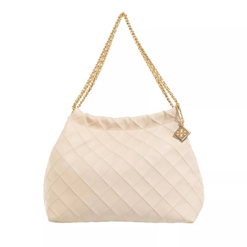 Tory Burch Schultertasche - Fleming Soft Drawstring Hobo - Gr. unisize - in Creme - für Damen von TORY BURCH