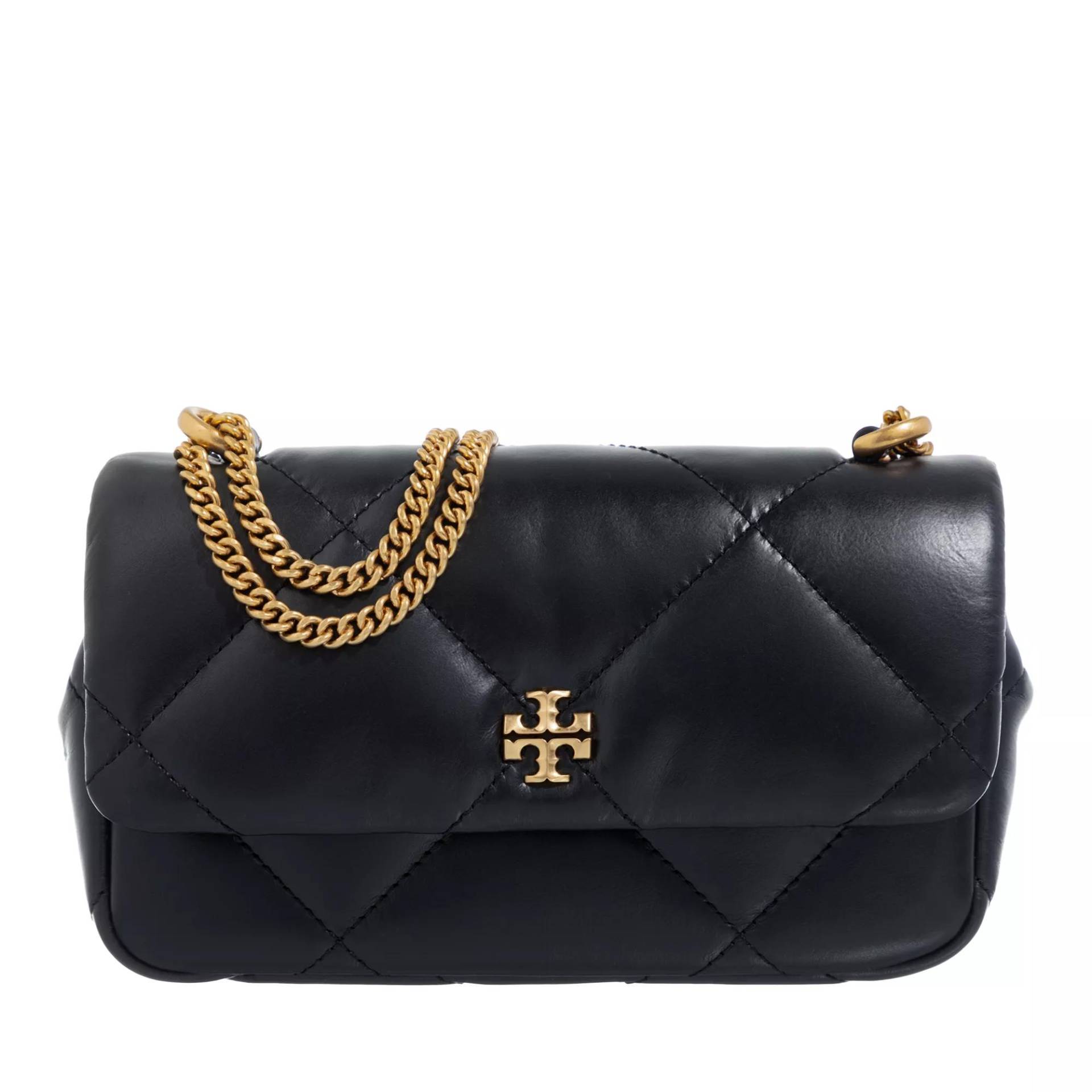 Tory Burch Schultertasche - Kira Diamond Quilt Mini Flap Bag - Gr. unisize - in Schwarz - für Damen von TORY BURCH