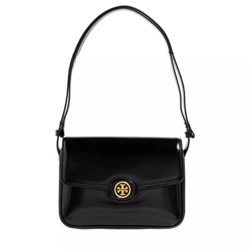 Tory Burch Schultertasche - Robinson Spazzolato Convertible Shoulder Bag - Gr. unisize - in Schwarz - für Damen von TORY BURCH