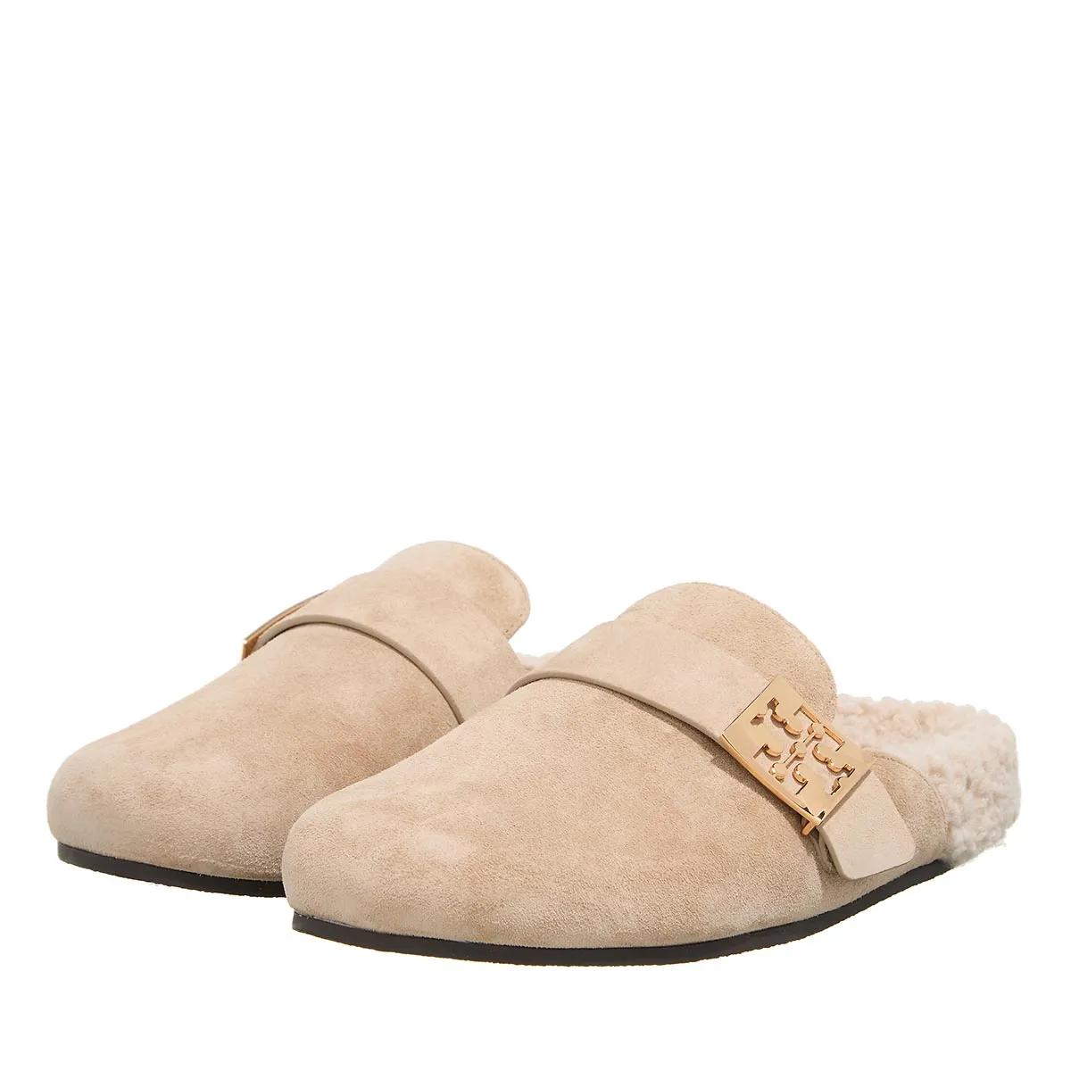 Tory Burch Slipper & Pantoletten - Mellow Shearling Mule - Gr. 35,5 (EU) - in Taupe - für Damen von TORY BURCH