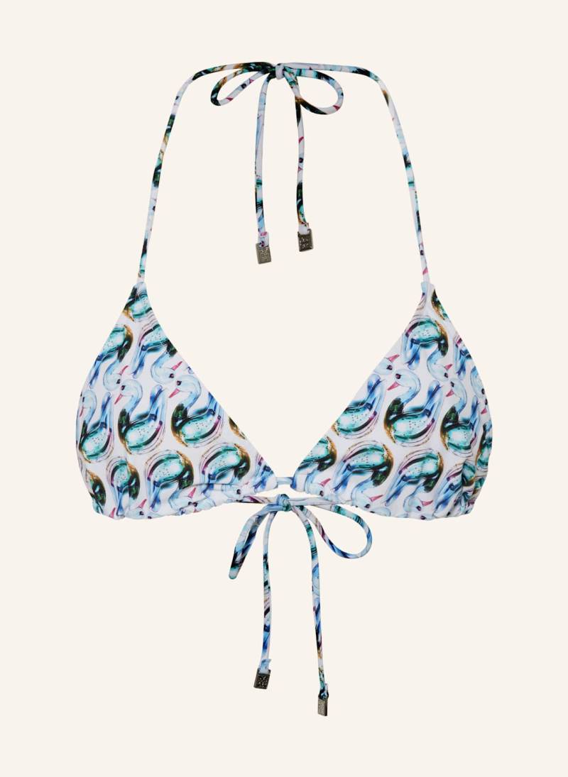 Tory Burch Triangel-Bikini-Top blau von TORY BURCH