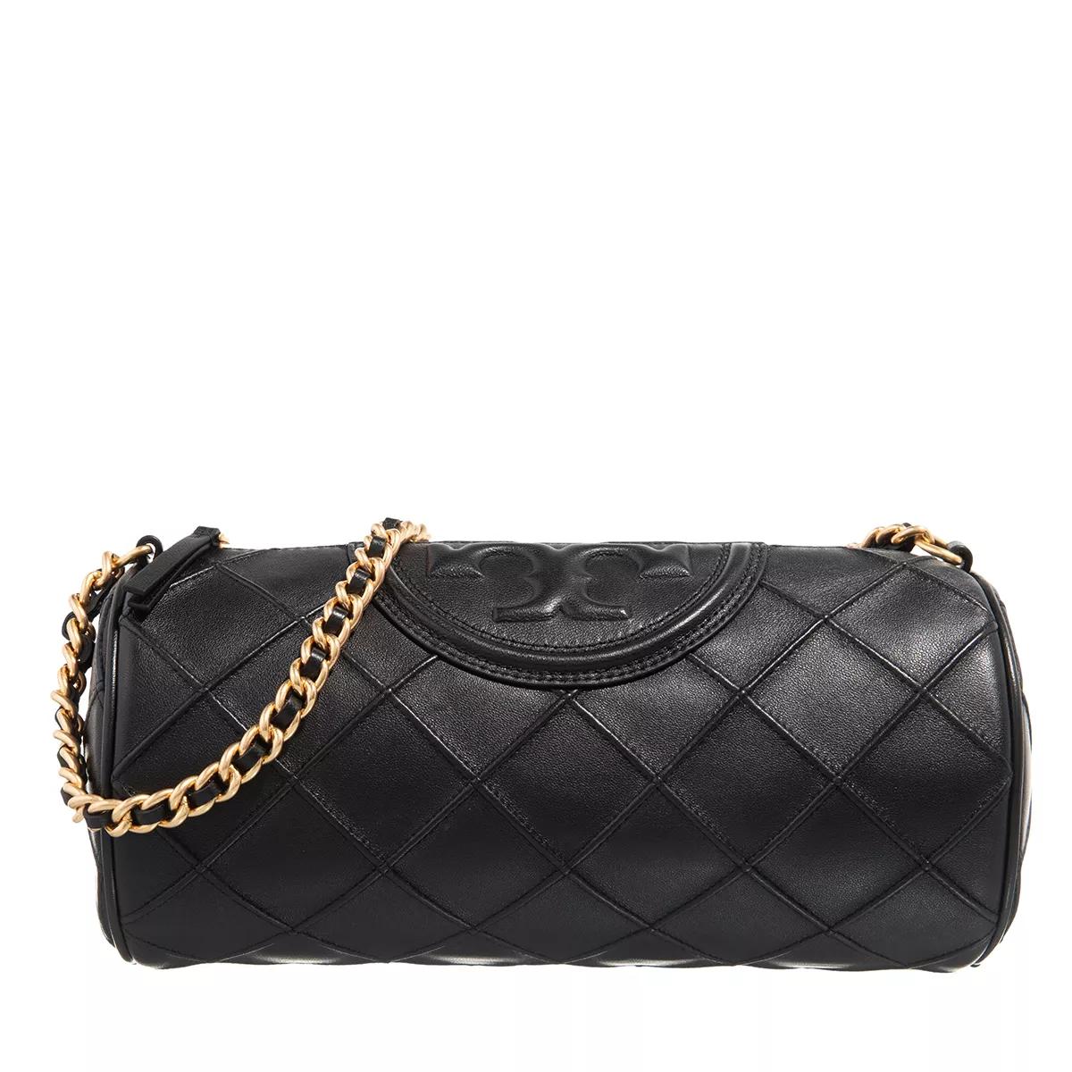 Tory Burch Umhängetasche - Fleming Soft Barrel Bag - Gr. unisize - in Schwarz - für Damen von TORY BURCH