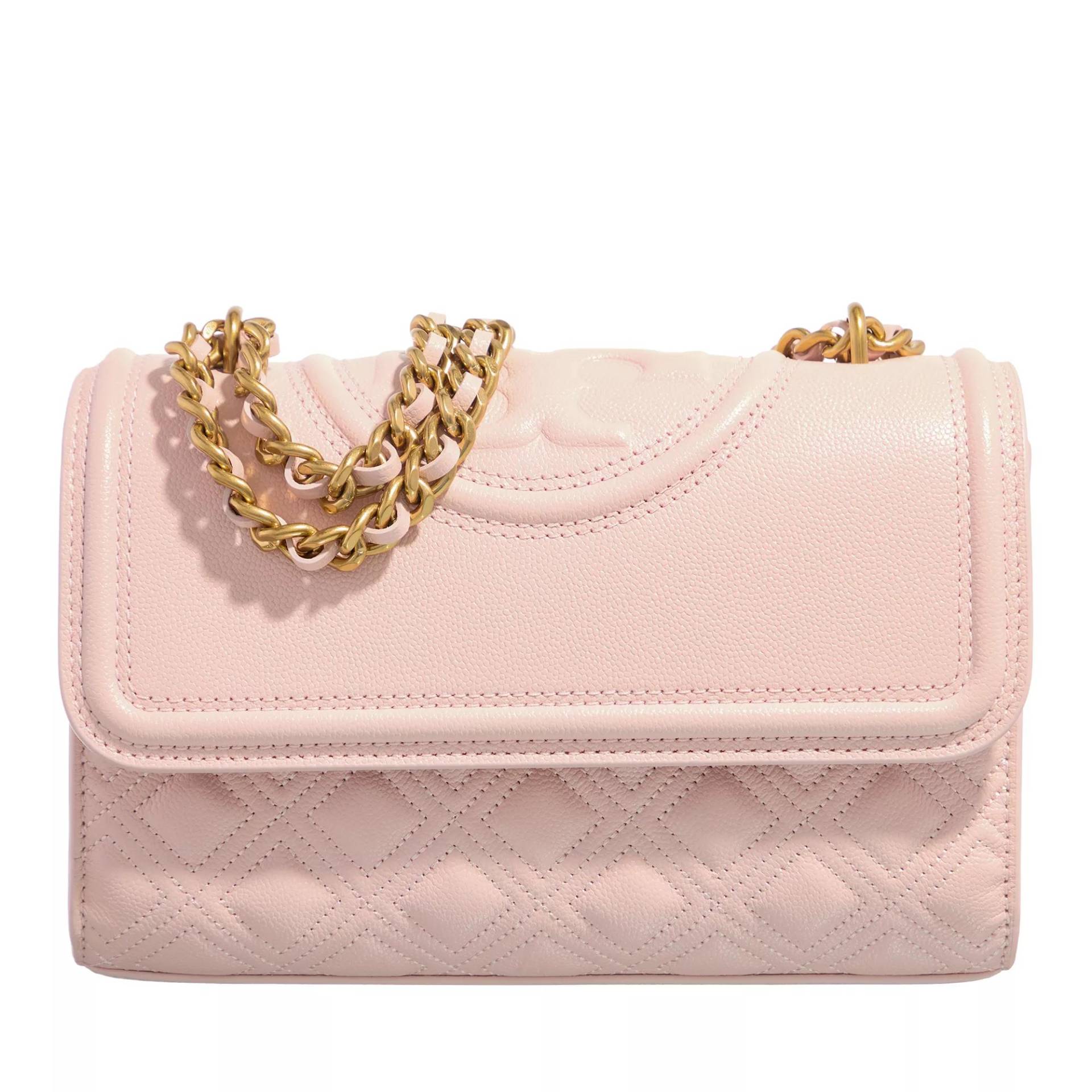 Tory Burch Schultertasche - Fleming Soft Grain Small Convertible Shoulder Bag - Gr. unisize - in Rosa - für Damen von TORY BURCH