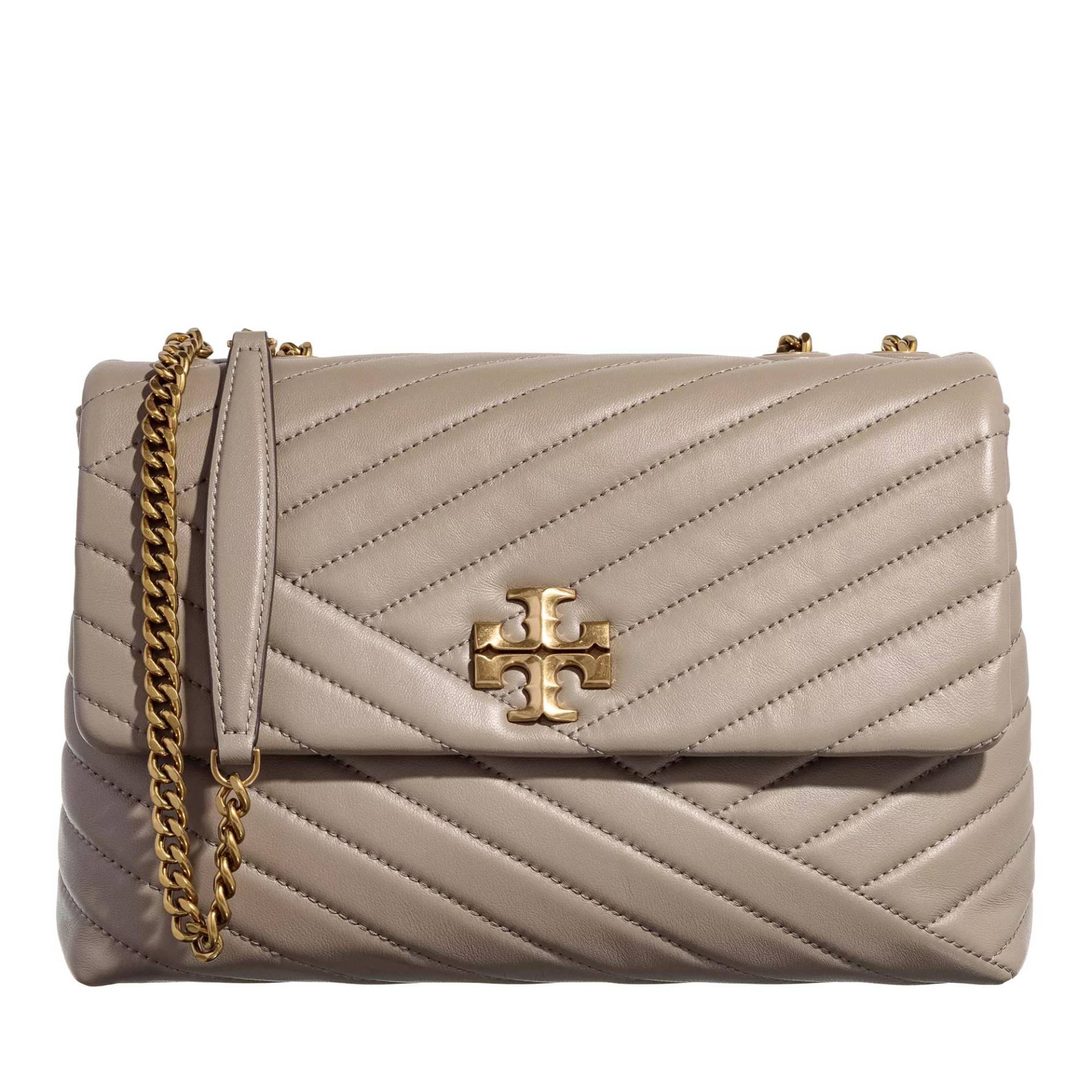 Tory Burch Umhängetasche - Kira Chevron Convertible Shoulder Bag - Gr. unisize - in Taupe - für Damen von TORY BURCH