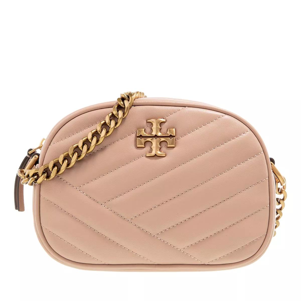 Tory Burch Umhängetasche - Kira Chevron Small Camera Bag - Gr. unisize - in Beige - für Damen von TORY BURCH