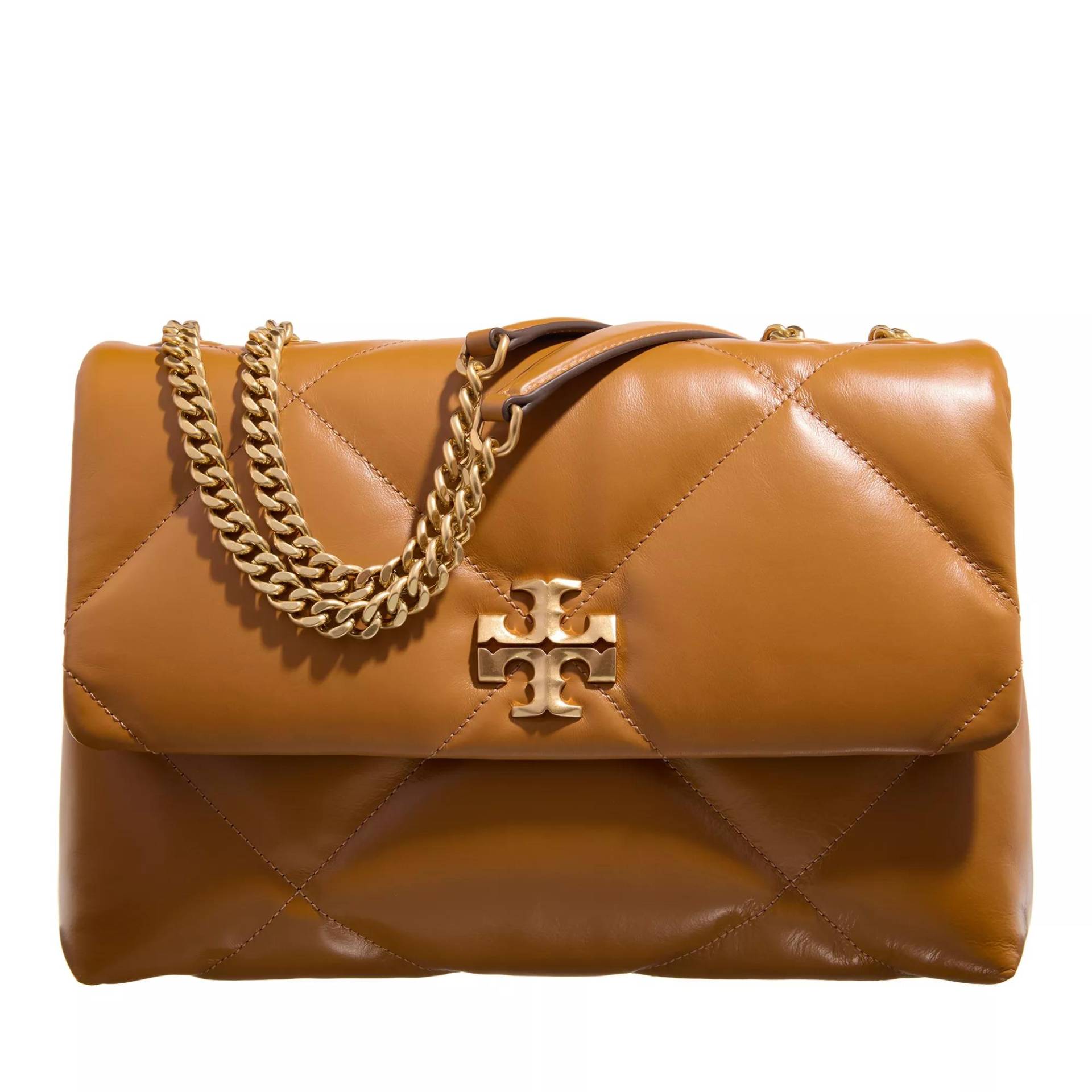 Tory Burch Umhängetasche - Kira Diamond Quilt Convertible Shoulder Bag - Gr. unisize - in Cognacbraun - für Damen von TORY BURCH