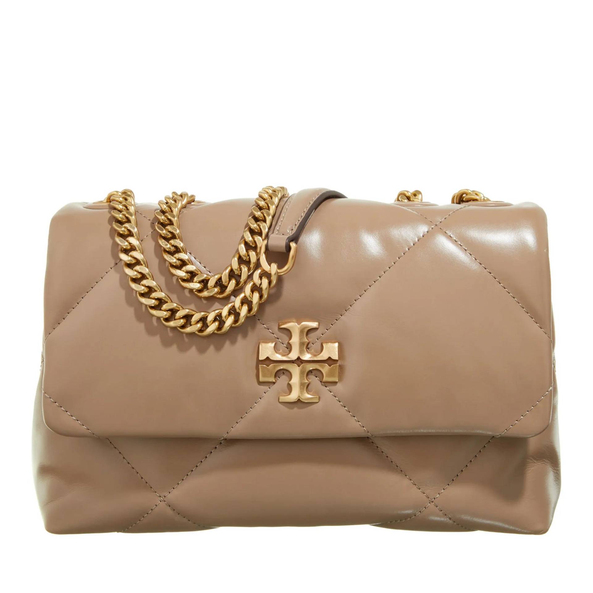 Tory Burch Umhängetasche - Kira Diamond Quilt Small Convertible Shoulder Bag - Gr. unisize - in Beige - für Damen von TORY BURCH