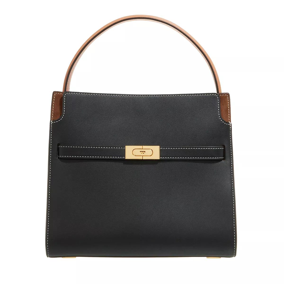 Tory Burch Schultertasche - Lee Radziwill Small Double Bag - Gr. unisize - in Schwarz - für Damen von TORY BURCH