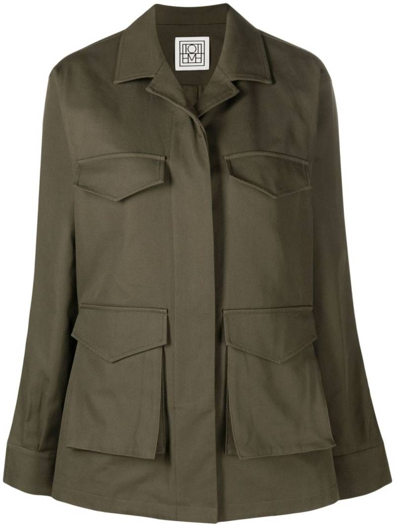 TOTEME cargo-style cotton jacket - Green von TOTEME