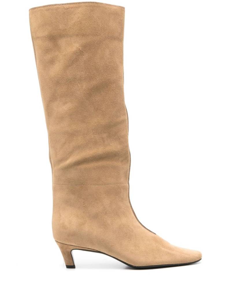 TOTEME 50mm knee boots - Neutrals von TOTEME