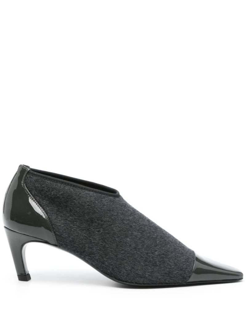 TOTEME 60mm Bi-Material pumps - Grey von TOTEME