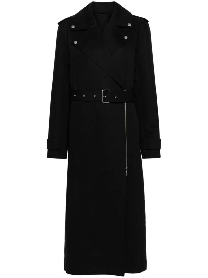 TOTEME Biker cotton trench - Black von TOTEME