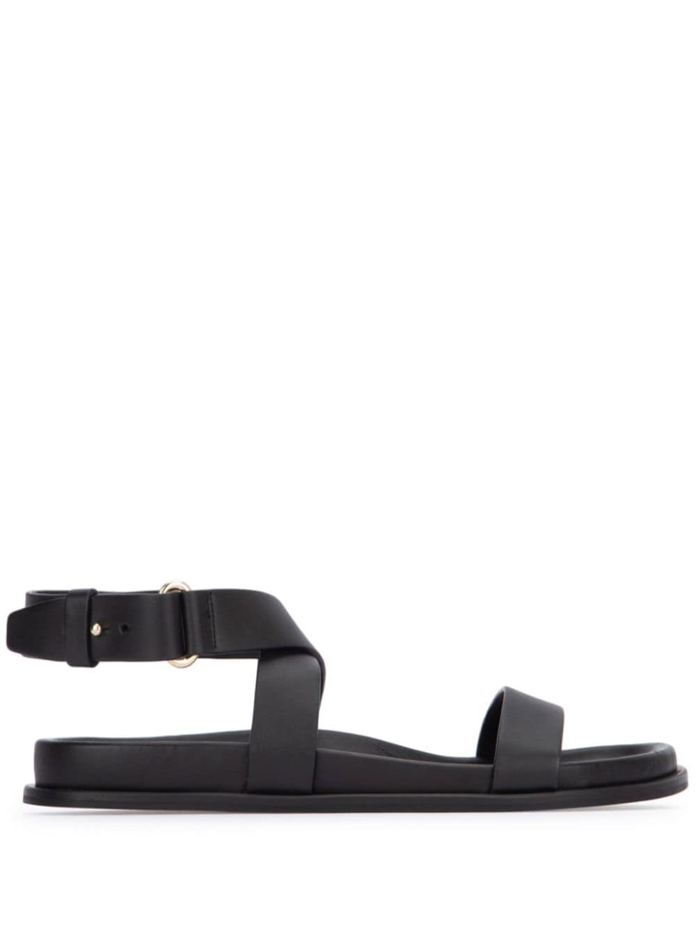 TOTEME Chunky leather sandals - Black von TOTEME