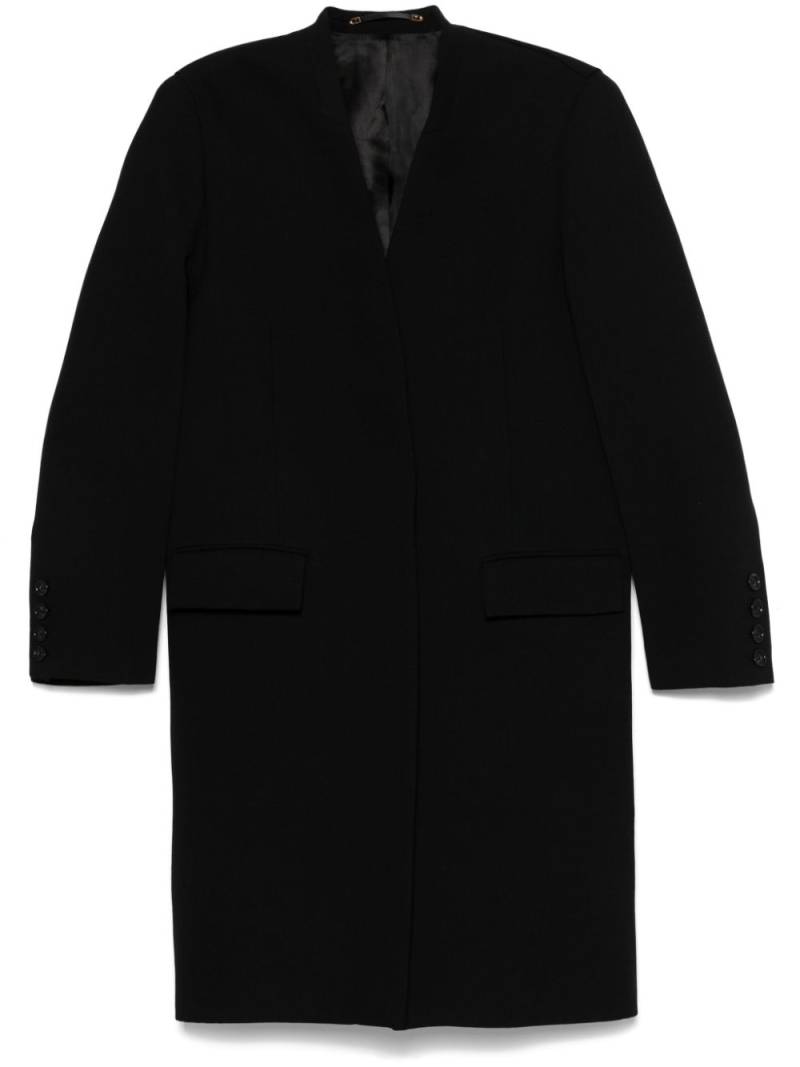 TOTEME Deep pleat coat - Black von TOTEME