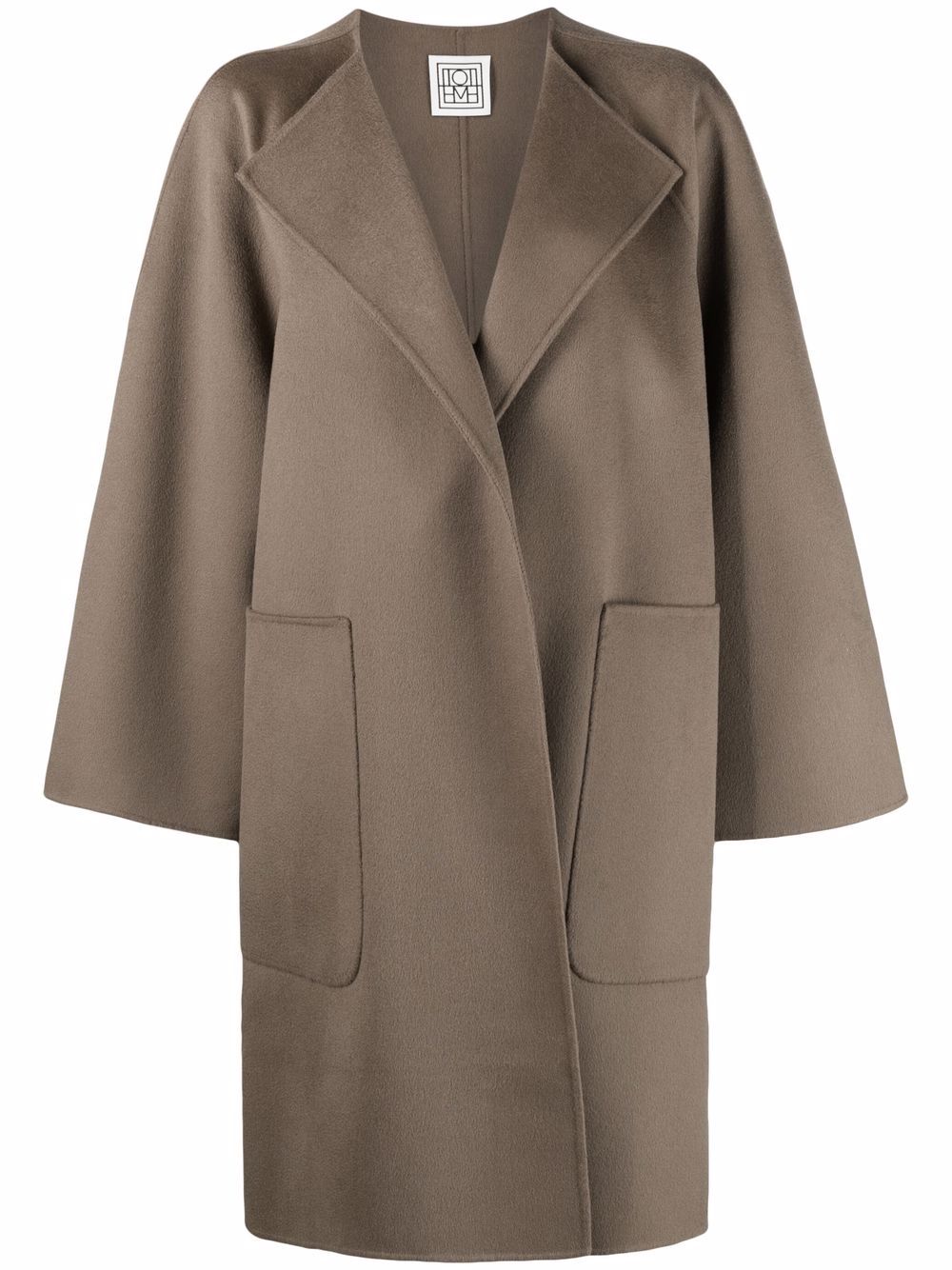 TOTEME Doublé patch-pocket cape coat - Brown von TOTEME