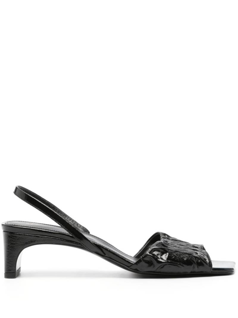 TOTEME The Gathered 50mm sandals - Black von TOTEME