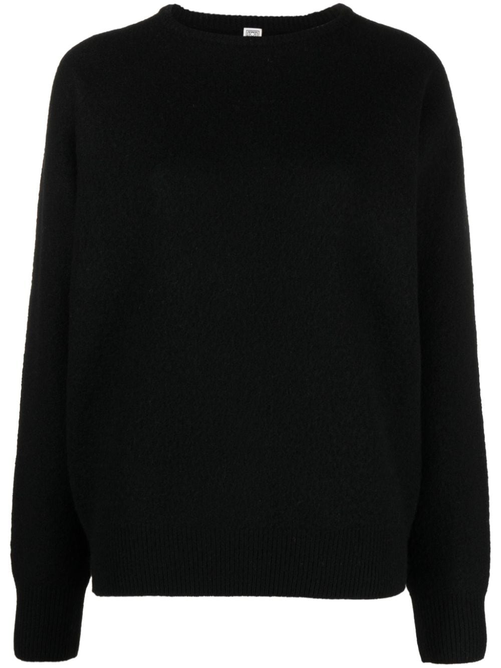 TOTEME crew-neck wool jumper - Black von TOTEME