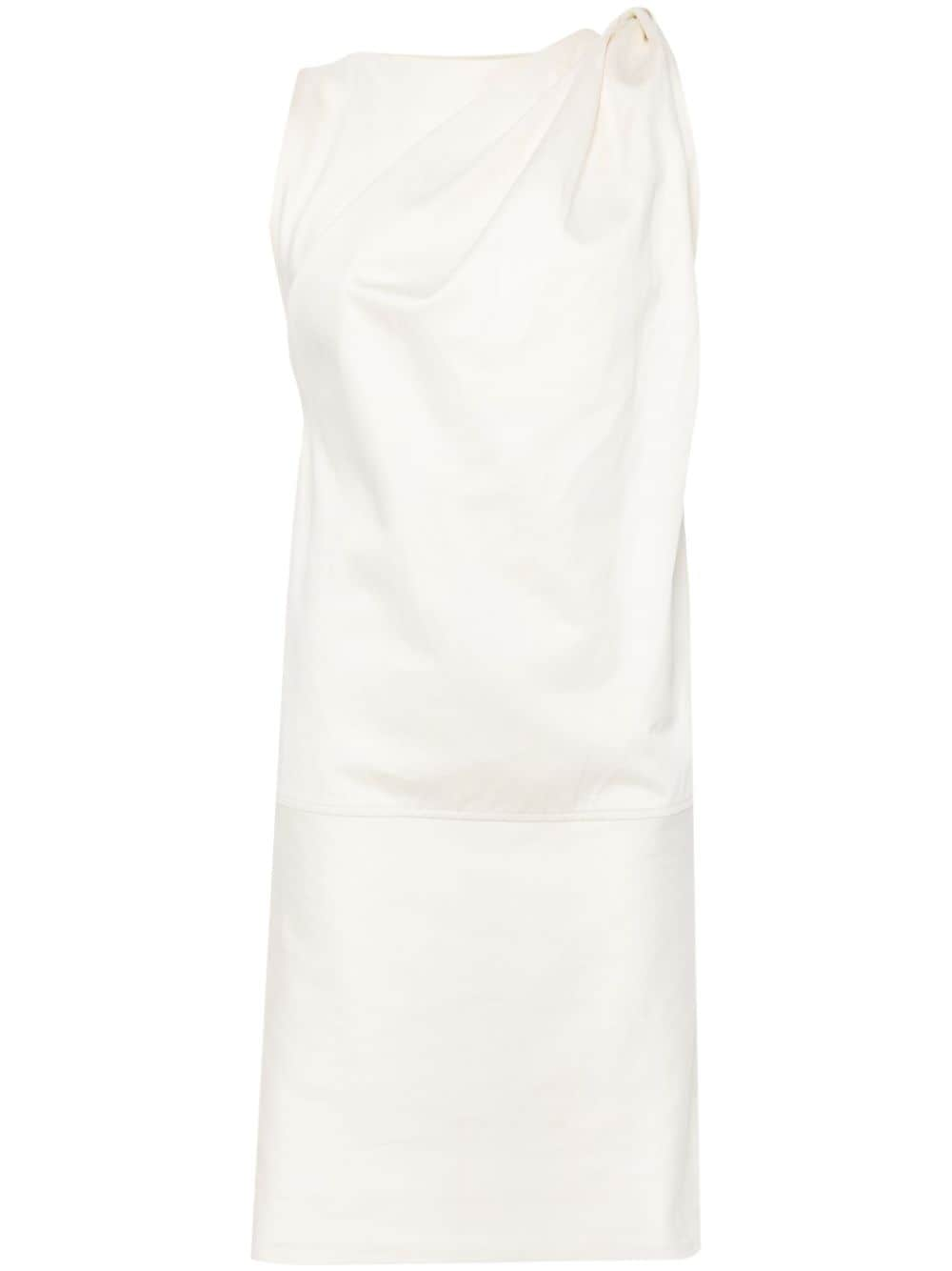 TOTEME Shoulder-Twist midi dress - Neutrals von TOTEME