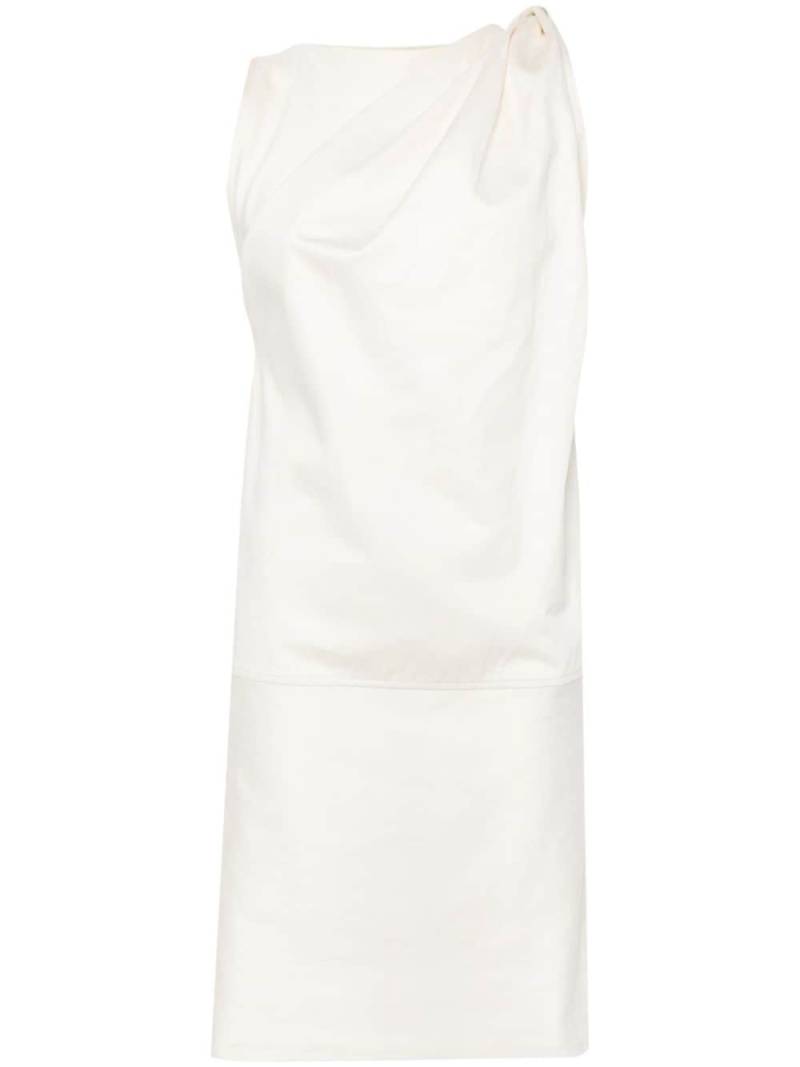 TOTEME Shoulder-Twist midi dress - Neutrals von TOTEME