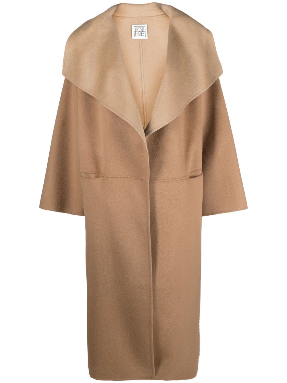 TOTEME two-tone wool-blend coat - Neutrals von TOTEME