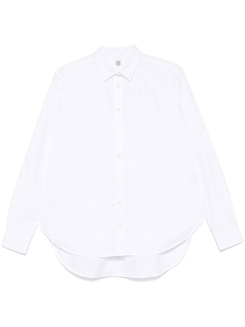 TOTEME Signature cotton shirt - White von TOTEME