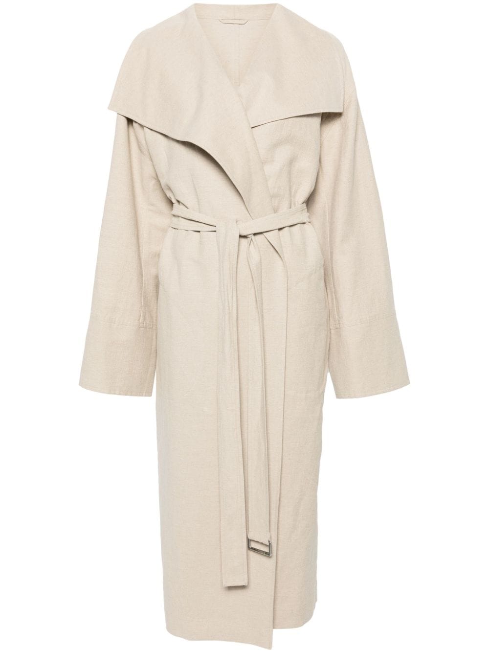 TOTEME Signature linen-blend midi coat - Neutrals von TOTEME