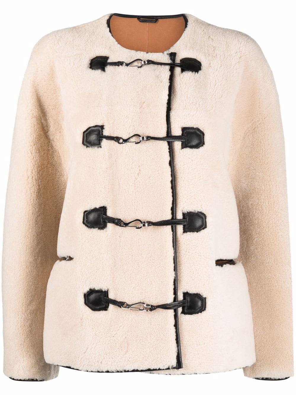 TOTEME Teddy shearling jacket - Neutrals von TOTEME