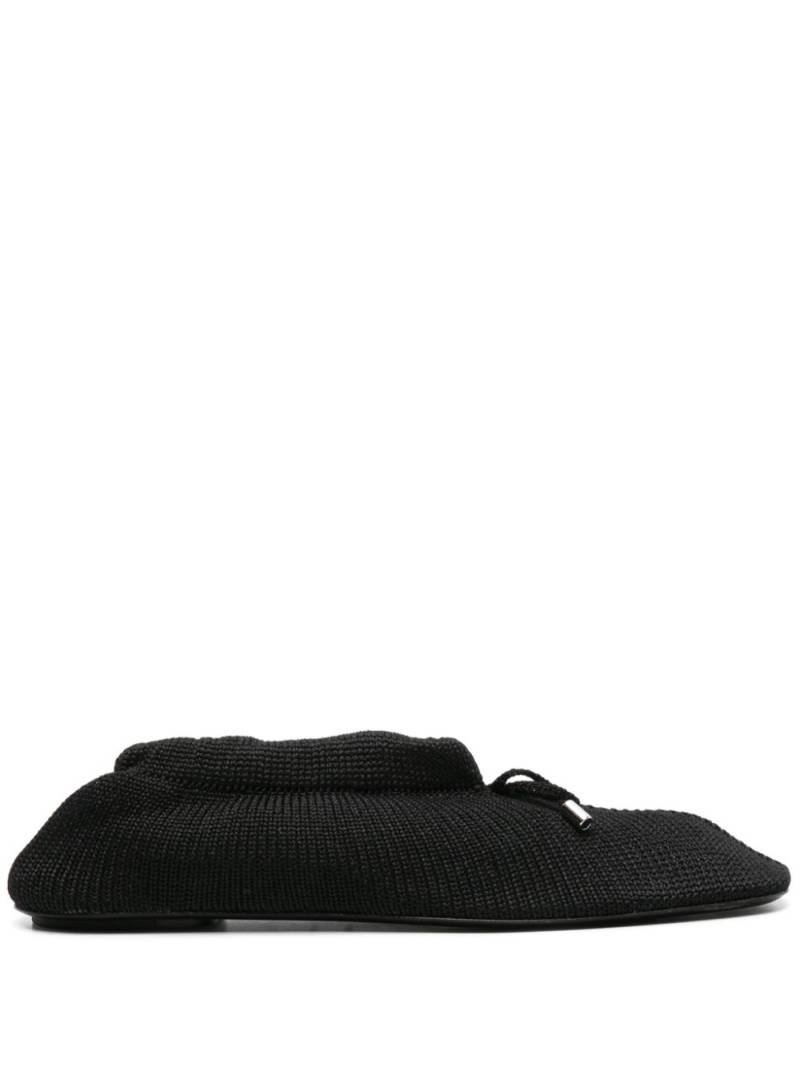 TOTEME The Knitted ballerina shoes - Black von TOTEME