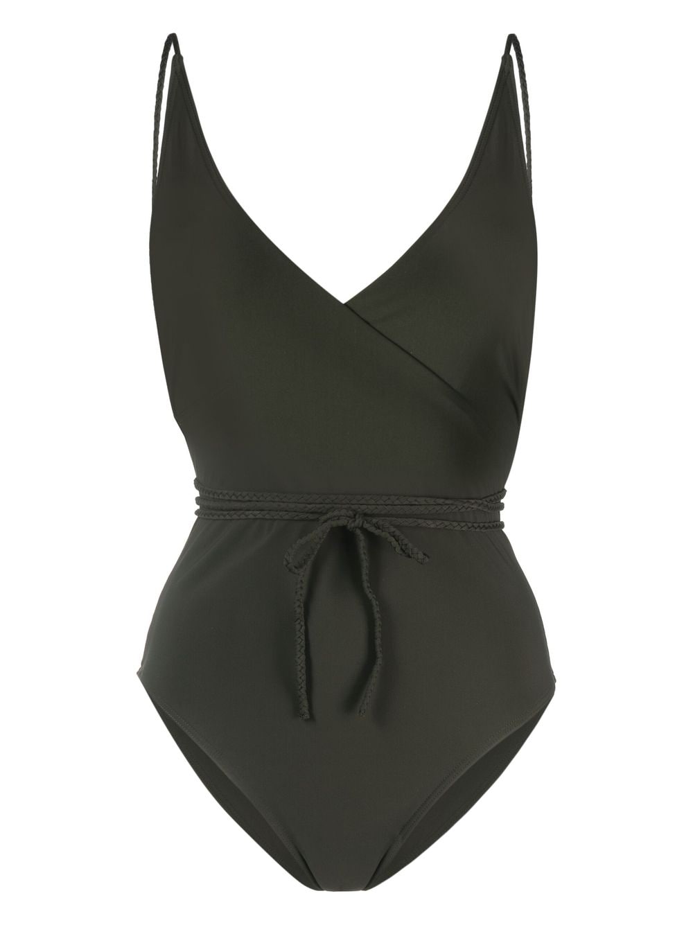 TOTEME V-neck tied-waist swimsuit - Green von TOTEME