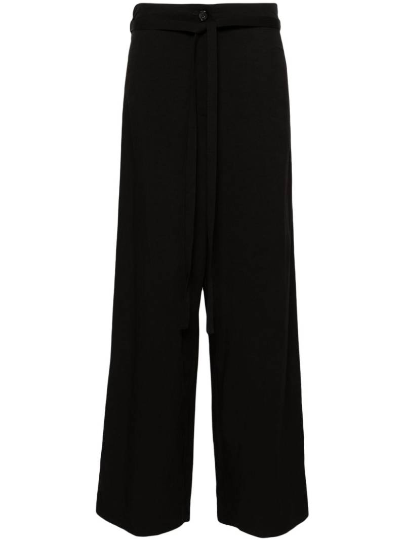 TOTEME belted palazzo pants - Black von TOTEME