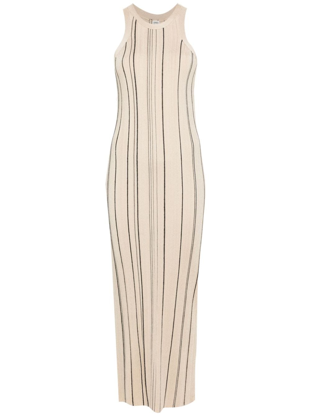 TOTEME braided-trim cable-knit dress - Neutrals von TOTEME