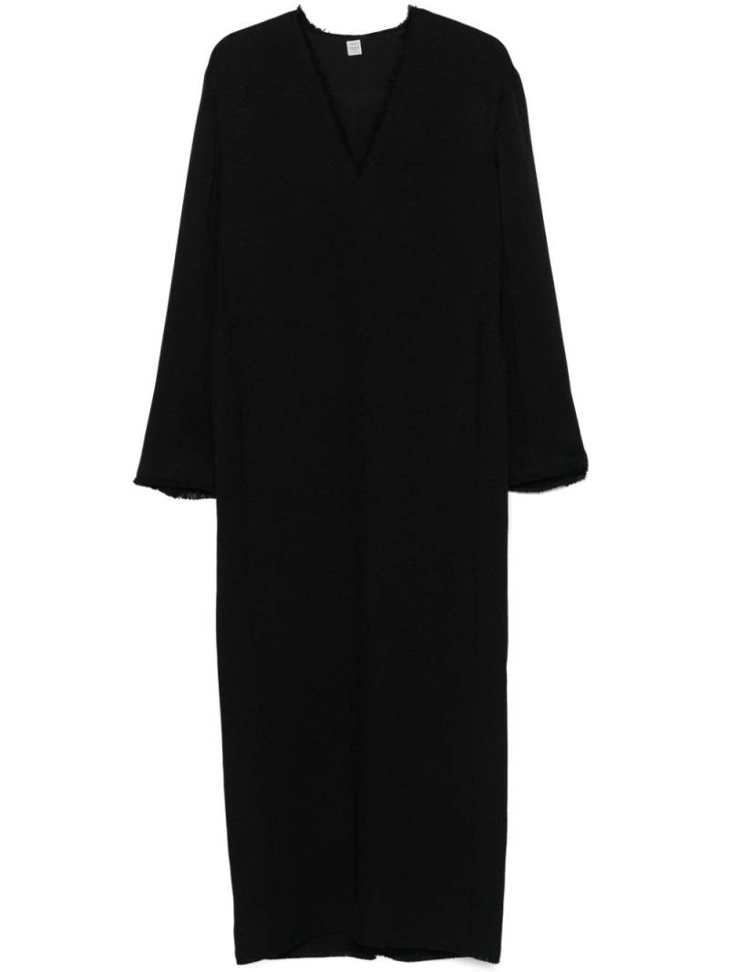 TOTEME Broad sabl� maxi dress - Black von TOTEME