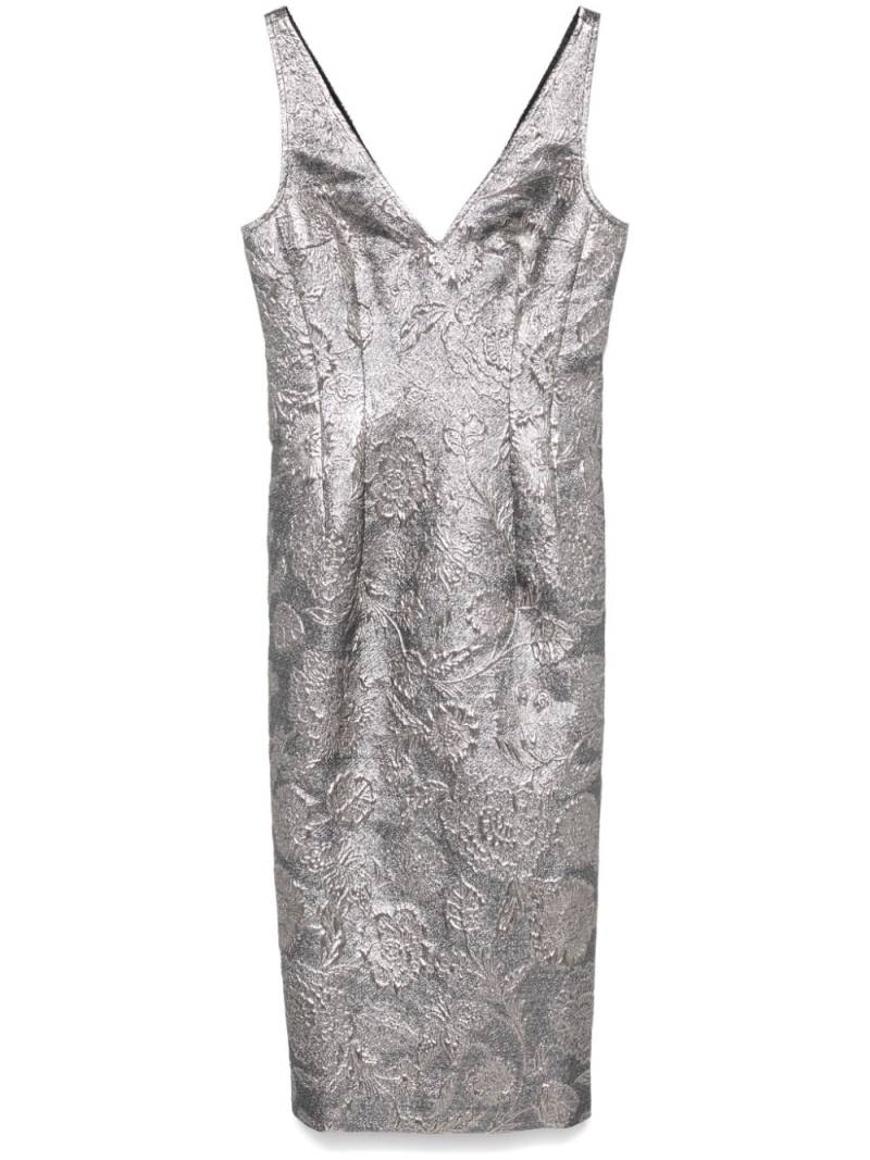 TOTEME brocade midi dress - Silver von TOTEME