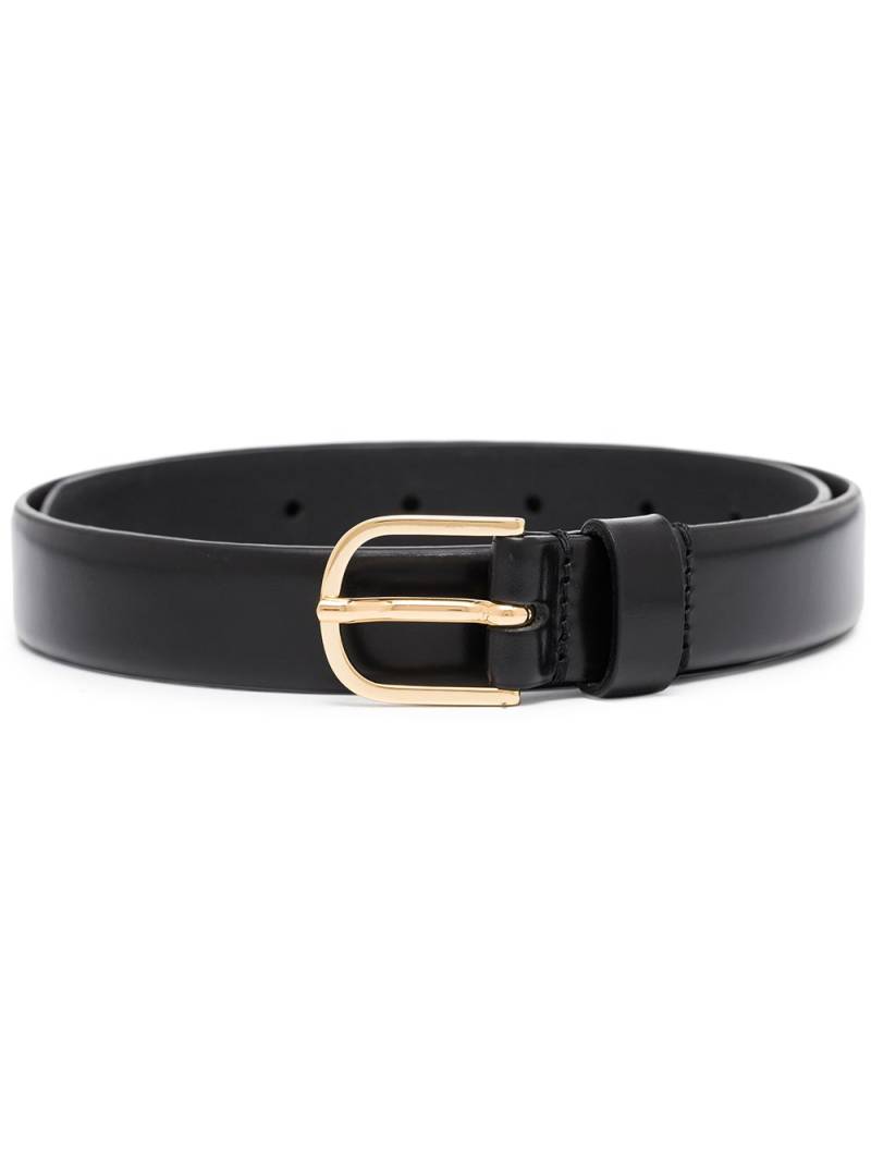 TOTEME buckle-fastening leather belt - Black von TOTEME