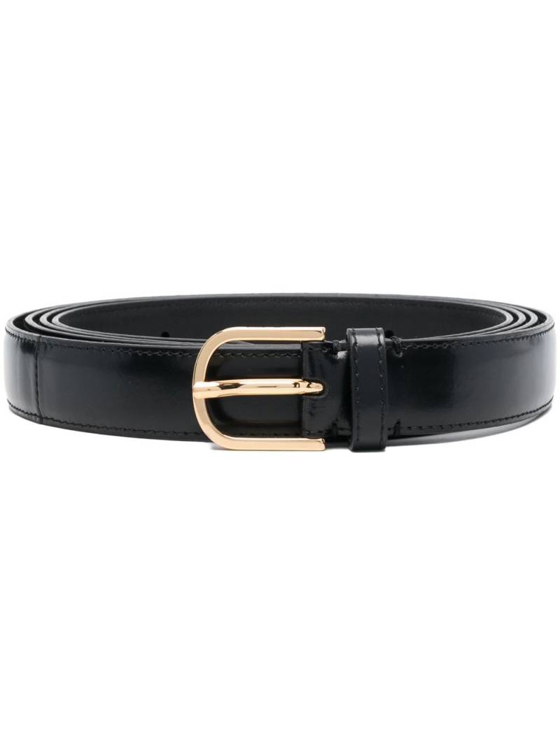 TOTEME buckle-fastening leather belt - Black von TOTEME