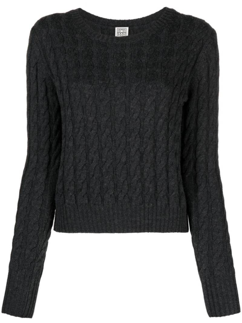 TOTEME cable-knit jumper - Grey von TOTEME