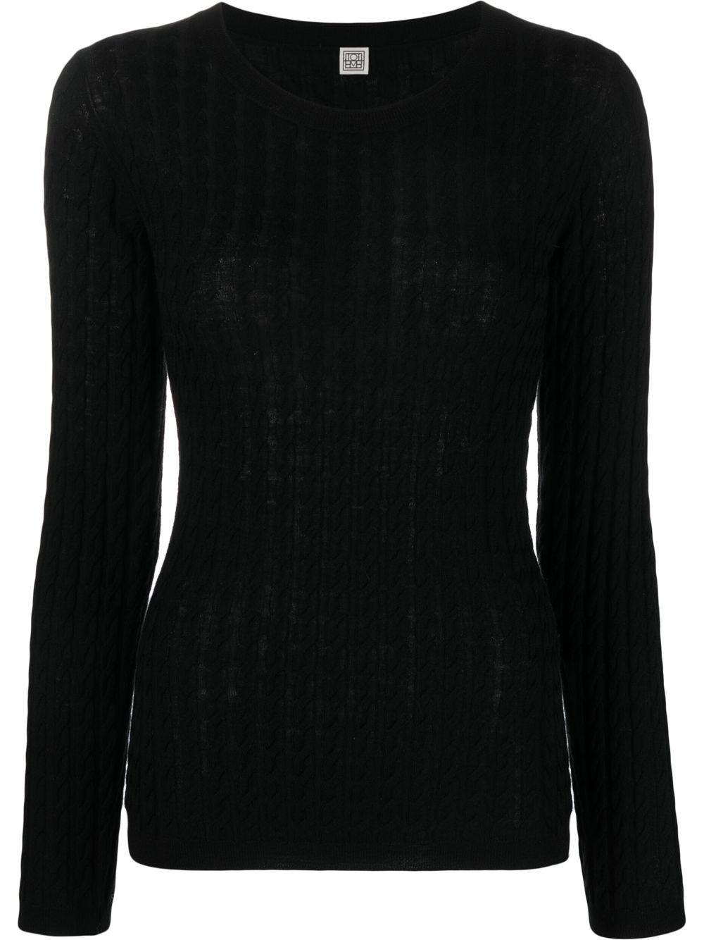 TOTEME cable-knit wool jumper - Black von TOTEME