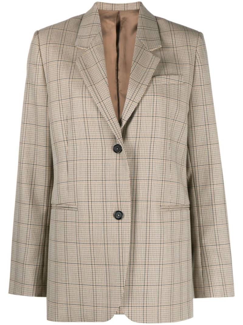 TOTEME windowpane-check blazer - Brown von TOTEME