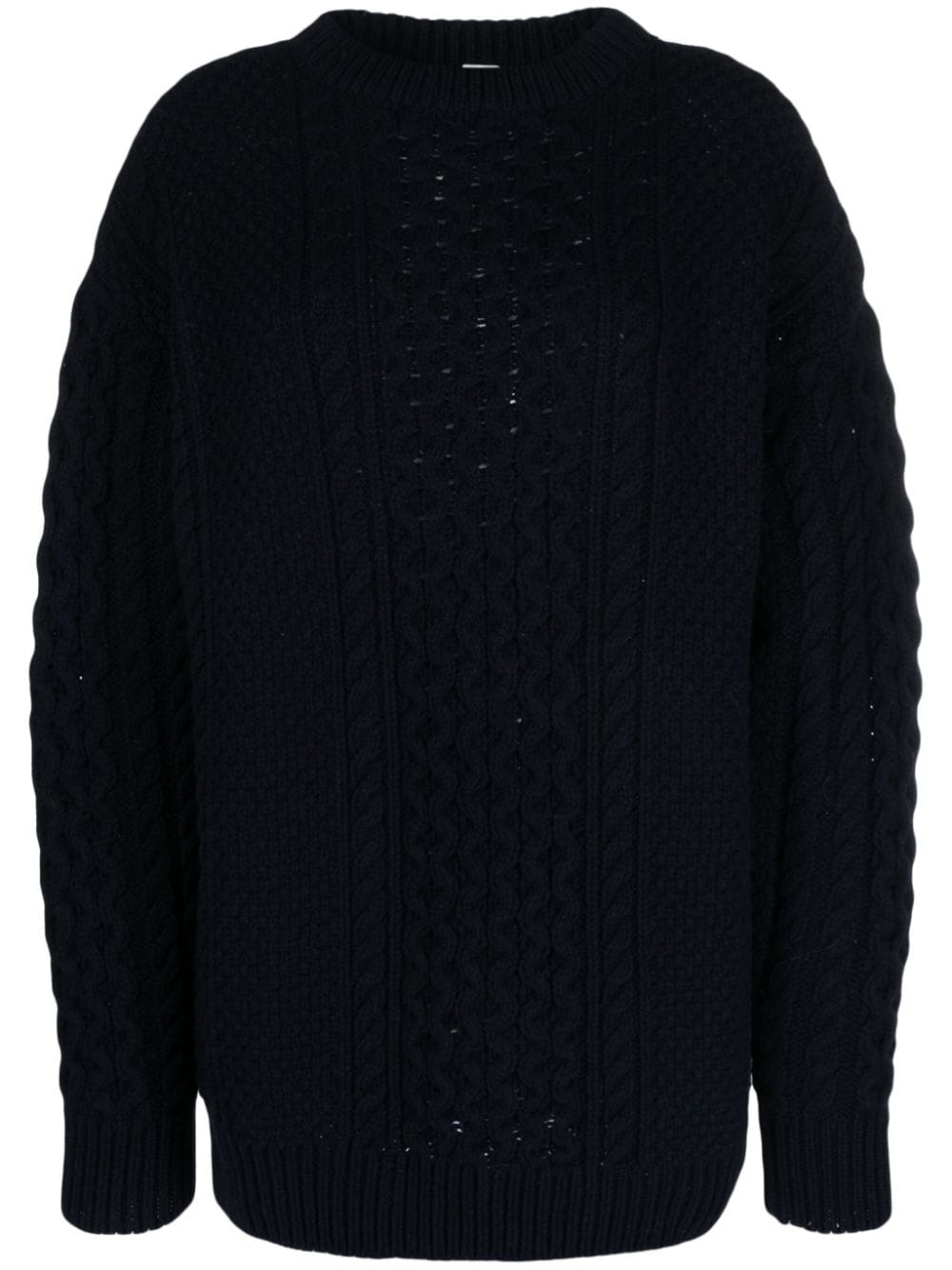 TOTEME chunky cable-knit wool jumper - Blue von TOTEME