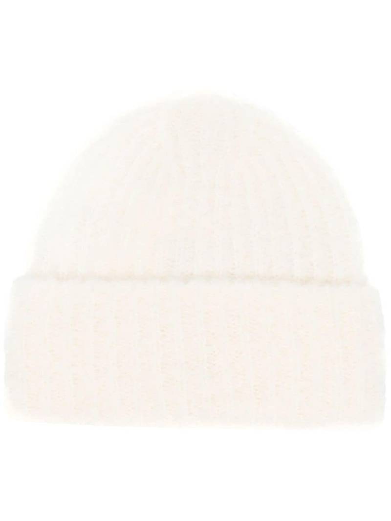 TOTEME chunky ribbed-knit beanie - Neutrals von TOTEME