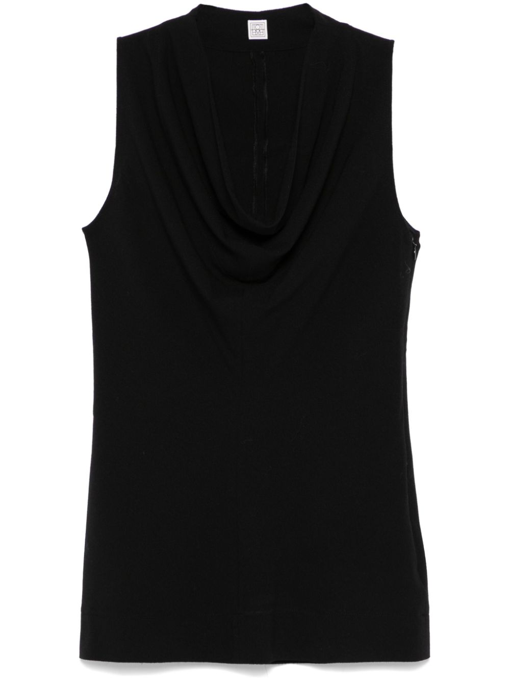 TOTEME cowl-neck top - Black von TOTEME