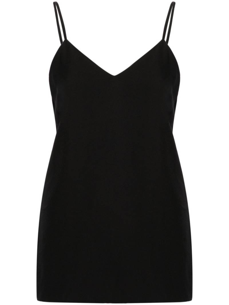 TOTEME crepe V-neck tank top - Black von TOTEME